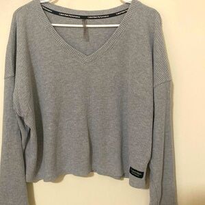 Calvin Klein Women's Grey Waffle Knit Activewear Tops and Pants